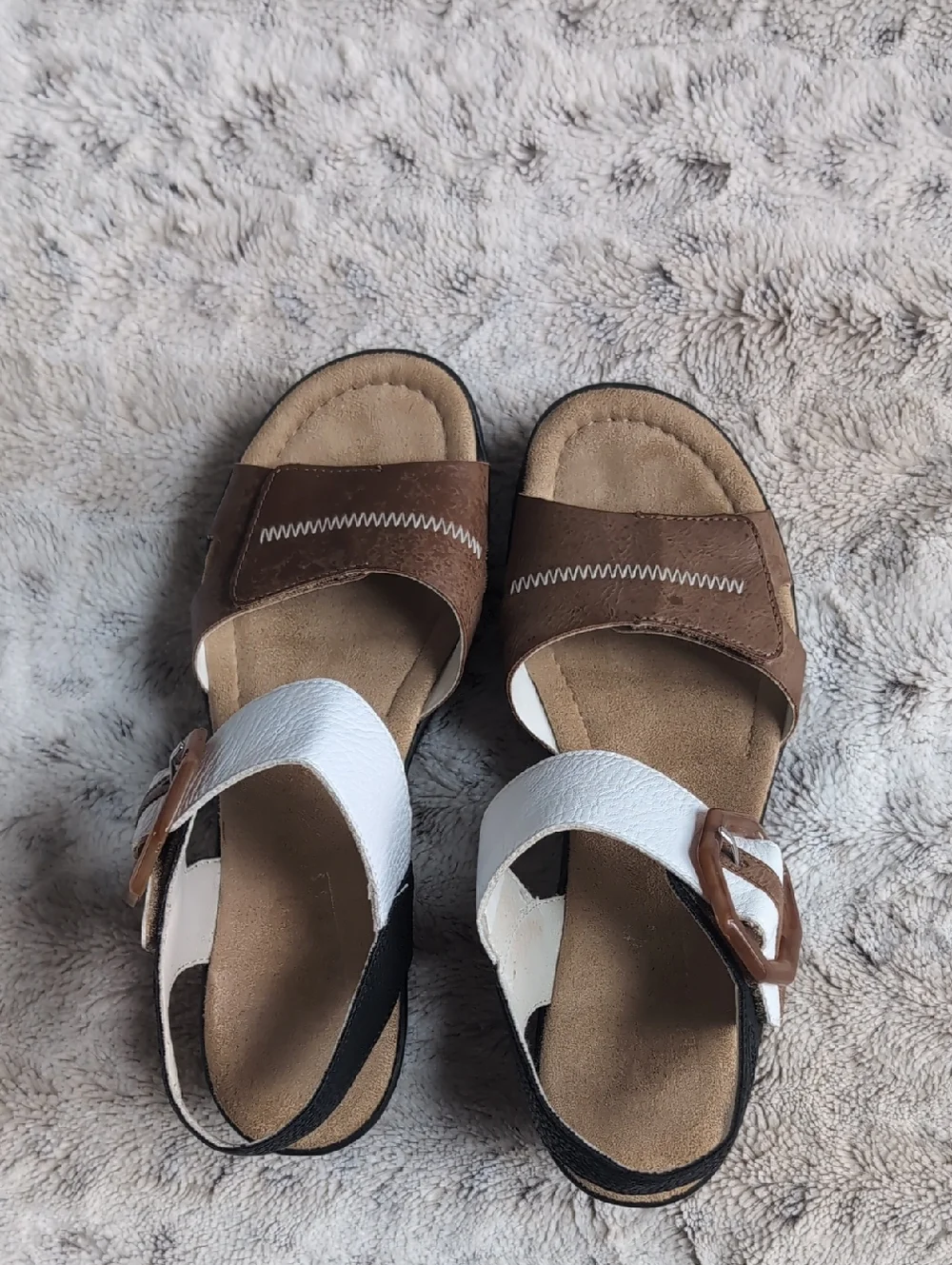 Rieker 68176 Rose Wedge Buckle Detail Sandal